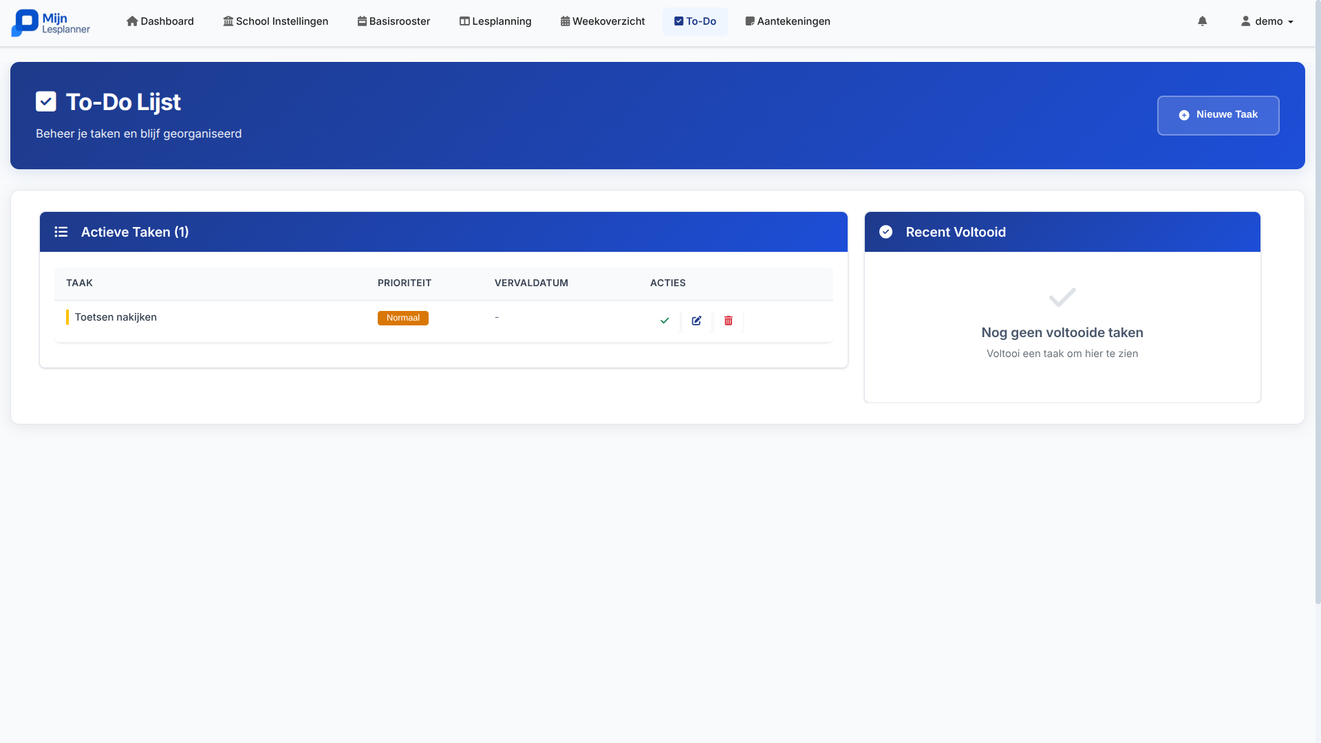 Todo en aantekeningen